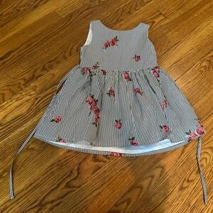 ROSENAU Striped Floral Girls Dress Size 5